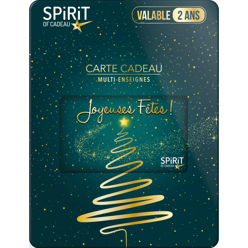 Carte cadeau Spirit Valable 2 ans dans 20.000 magasins et sites